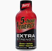 5-Hour Energy Extra Strength (57 ml) Assorted flavours.