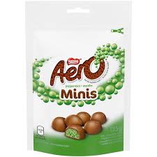 NESTLE Aero Peppermint Milk Chocolate Minis - 135g Pouch