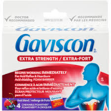 Gaviscon Extra Strength Fruit Blend Chewable Tablets 4 EA