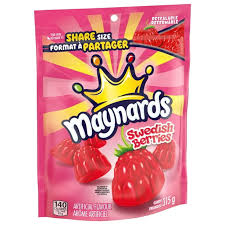 Maynards, Swedish Berries Candy, Gummy Candy, Sharing Size, 315 g